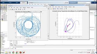 Sistema Dinámico No Lineal Péndulo Doble en MATLAB [upl. by Inalawi415]