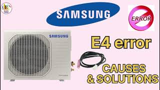 Quick Tips to Resolve Samsung Inverter AC E4 Error Code DIY Solutions  Samsung AC Error Code e4 [upl. by Danila317]