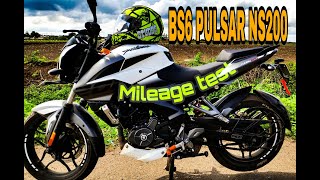 BS6 Pulsar NS200 Mileage Test  City Ride [upl. by Elga]