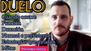 DUELO NORMAL y Duelo PATOLÓGICO o PERSISTENTE Cómo SUPERAR la PÉRDIDA según LA PSICOLOGÍA [upl. by Iona112]