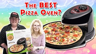 Presto Pizzazz Rotating Pizza Oven REVIEW  Our New Frozen Pizza Series [upl. by Huxham]