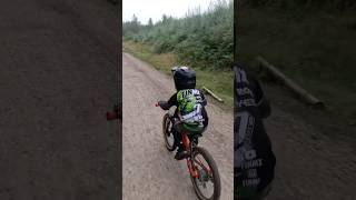 Tiny Mondraker E Bike  5 Year Old  20 Mile MTB Ride shortswithmotso [upl. by Dahsra]