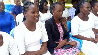 OUR LADY OF LOURDES YOUTH CHOIR KIBUYE CATHEDRAL SINGING MATILDA MASS DURING PRACTICES [upl. by Machute]