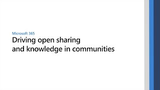 Driving open sharing and knowledge in communities with Microsoft Yammer [upl. by Lurlene337]