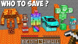 WHO TO SAVE in Minecraft  BEST VIDEO COMPILATION OF 2021 [upl. by Jolie202]