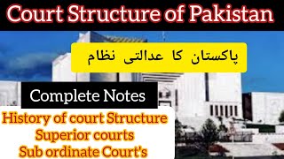 COURT STRUCTURE OF PAKISTAN  LLB [upl. by Otero86]