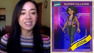 Aimee Garcia Interview Actress Talks Becoming Marvel Supervillain Lucifer and Dexter Revival [upl. by Nessim]