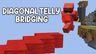 Diagonal Telly Bridging in Bedwars [upl. by Shep]