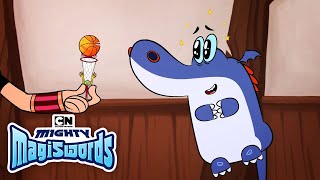 Grup Invents Basketball  Mighty Magiswords  Cartoon Network [upl. by Ayiram]