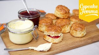 How to make perfect English Scones  Cupcake Jemma [upl. by Hodess]