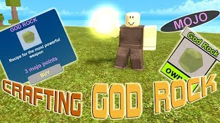 Roblox Booga Booga  How To Make GOD ROCK [upl. by Corby412]