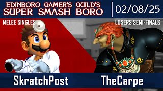 Smash Boro 79 LSemis  SkratchPost DrMario Vs TheCarpe Ganondorf  Melee [upl. by Yanrahc209]