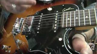 NAMM 12 Godin Session Plus Session Custom Left Handed Session Shifter Classic Bass [upl. by Yevette]