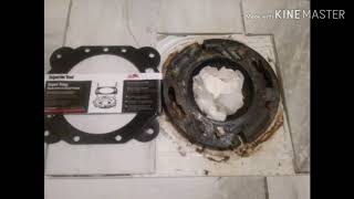 How to fix a broken toilet flange easy [upl. by Shuping]