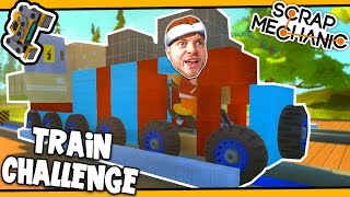 Scrap Mechanic  TRAIN CHALLENGE Vs AshDubh  25  Gameplay [upl. by Avla935]