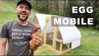 Chicken Tractor EGG MOBILE MODIFIED [upl. by Anastassia]