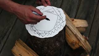 Howto Split Firewood Using A Wedge And Sledge Hammer Tutorial [upl. by Reeva]