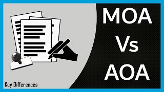 Memorandum of Association MOA Vs Articles of Association AOA Differences amp Comparison [upl. by Kerwon]