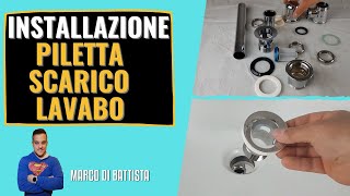 Come sostituire la piletta di scarico del lavabo TUTORIAL [upl. by Yrebmik883]