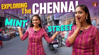 Exploring The Chennai Mint Street 😍 Tejaswini Gowda [upl. by Euqinahs]