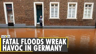 At least 103 dead in western Germany Belgium more than 1300 missing  Europe floods English News [upl. by Eidnil]