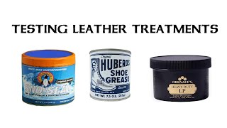 Testing Leather Treatments [upl. by Terr]