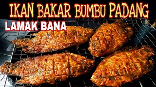 RESEP IKAN BAKAR BUMBU PADANG MASAK GAMPANG amp BUMBUNYA LEBIH MERESAP [upl. by Enimisaj]