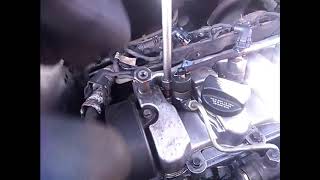 How to change diesel injectors on Hyundai Tucson 20 CRDi year 2007 [upl. by Airotal149]