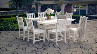 POLYWOOD® Traditional Garden 9Piece Farmhouse Dining Set  PWS4331 [upl. by Enovahs]