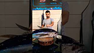 Wow big tunafish cutting skills short video c water in karela vlog [upl. by Liatnahs]