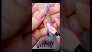 Easy nail art 🥰naildesign easynailart youtubeshorts viral [upl. by Arej]