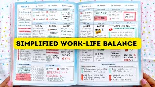 How to use your Planner to manage a WORK LIFE BALANCE  Planner Setup 2024 [upl. by Christie]