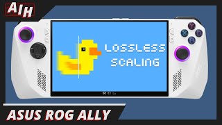 Lossless Scaling On The Asus Rog Ally Frame Generation Is Here For The Ally [upl. by Marlie]