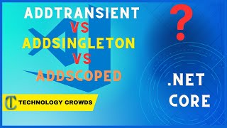 Difference between AddSingleton vs AddScoped vs AddTransient ♥ [upl. by Anaujahs252]