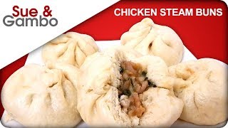 Chinese chicken steam buns da bao recipe [upl. by Woodley758]