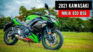 2021 Kawasaki Ninja 650 BS6 Detailed Ride Review  The Quirky Machine [upl. by Gavini]