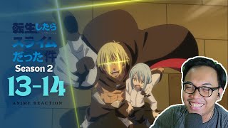 RAPAT BESAR  Tensei shitara Slime Datta Ken Season 2 Episode 13 amp 14 REACTION INDONESIA [upl. by Neelrahs]