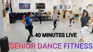 SENIOR DANCE FITNESS  40 minutes of live dance fitness with seniors [upl. by Ellehcal]