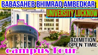 Babasaheb Bhimrao Ambedkar University Lucknow Ambedkar University Lucknow BBAU Lucknow campus tour [upl. by Nrek]