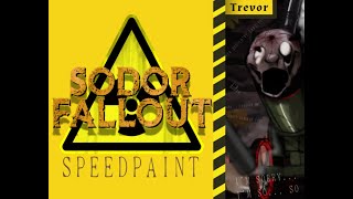 SODOR FALLOUT SPEEDPAINT 1 Trevor The Traction Engine [upl. by Eolanda]