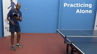 Practicing Alone  Table Tennis  PingSkills [upl. by Ybhsa899]