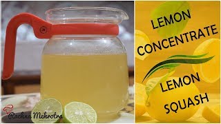 Easy Homemade Lemon Juice Concentrate  Lemon Juice Syrup Recipe [upl. by Kcirred]