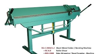 Type RGC Sheet Metal Bending Machines  Folders [upl. by Belva]