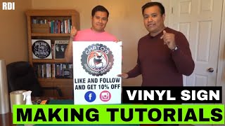 Vinyl sign making tutorials [upl. by Webber115]