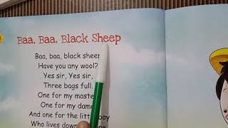 Class LKG Subject English Rhyme Topic Baa Baa Black Sheep [upl. by Ikaz]