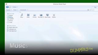 How to Use Windows Media Player on Windows 8 For Dummies [upl. by Modeerf868]