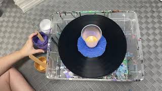 Painting a Vinyl Record with an Acrylic Pour [upl. by Tat]