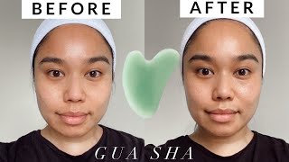 Does the Gua Sha Really Work Before amp After Results l Sasha Colina [upl. by Ameer]