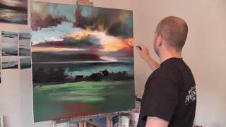 Uig Sky Part2 Scottish Landscape Oil Painting Demo by artist Scott Naismith [upl. by Inavihs]