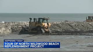 Tour of North Wildwood beach replenishment project [upl. by Desdee]